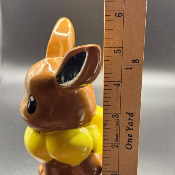 Eevee Ceramic Coin Piggy Bank Pokemon 2016 Nintendo 5.5" Eeveelution RARE - Picture 11 of 11